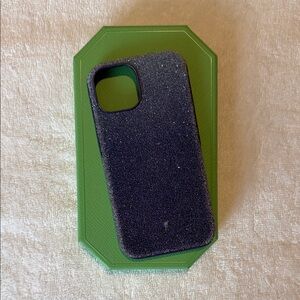 Swarovski blue crystal iPhone 15 phone case